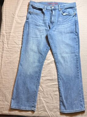 Lucky Brand Men's 223 Straight Leg Stretch Denim Jeans Light Blue 34W x 29L